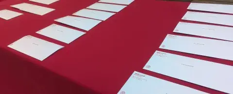 Table of Match Day Envelopes